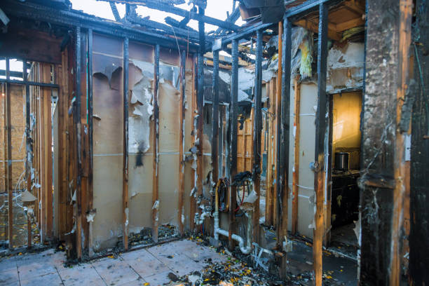 Professional Fire Damage Repair technician working in Smackover, AR